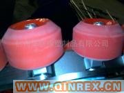 供應(yīng)江浙滬車輪壓膠、橡膠車輪，橡膠輪子，壓膠制品，包膠輪子